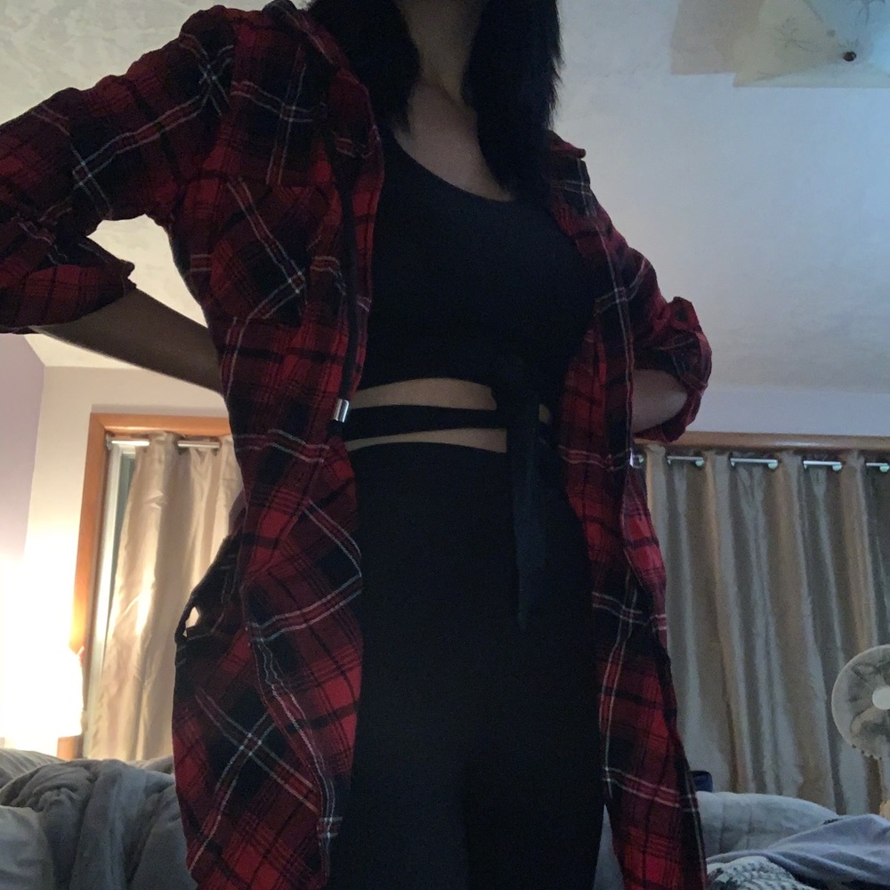 red flannel shirt